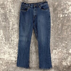 L.L.Bean Petite Size 10P Classic Fit Straight Leg Denim Jeans Blue Women